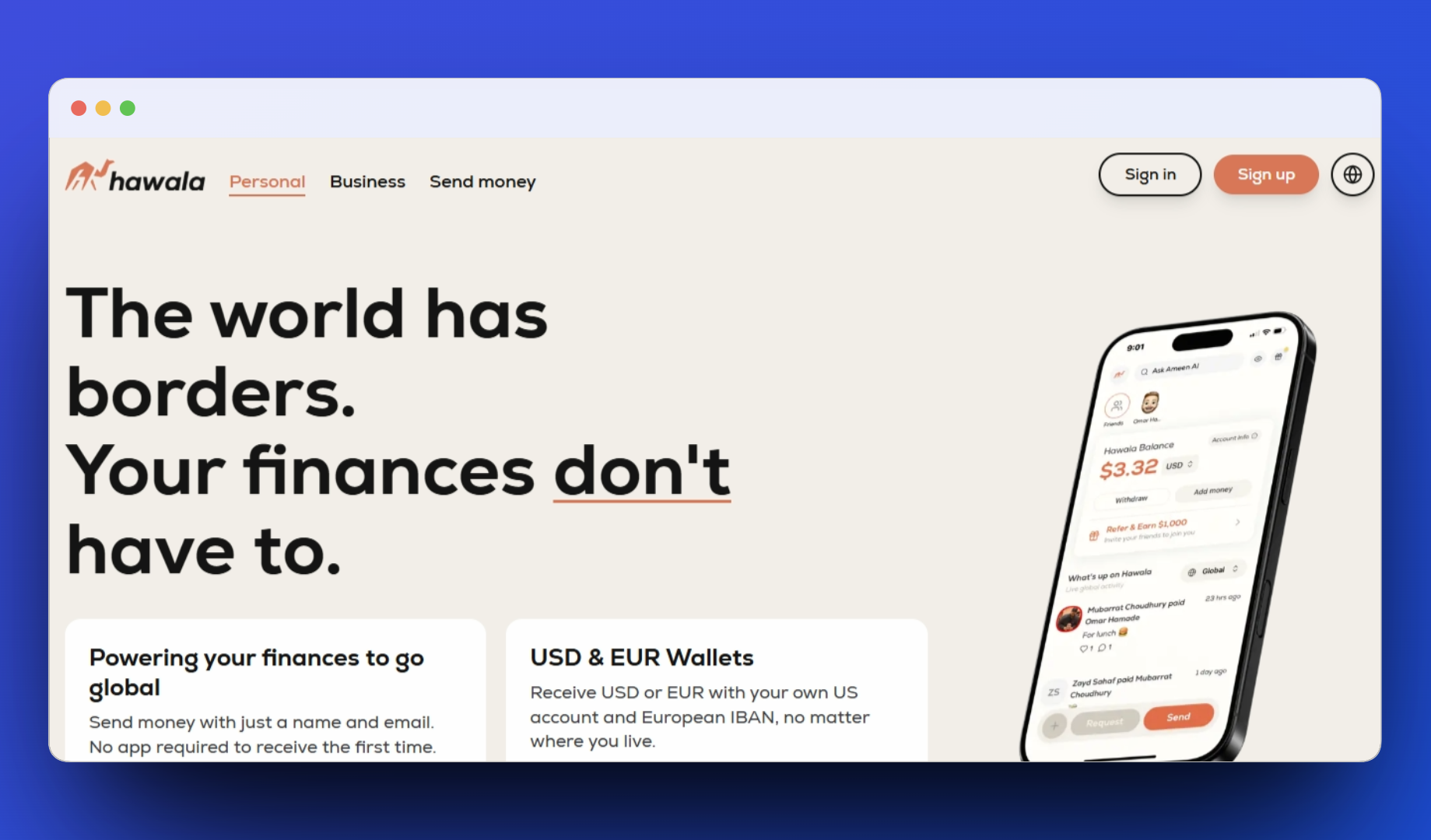 Hawala documentation screenshot