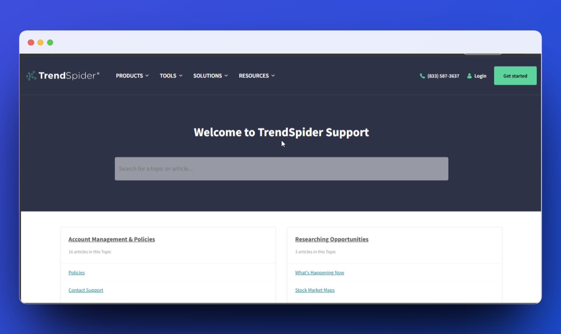 TrendSpider documentation screenshot
